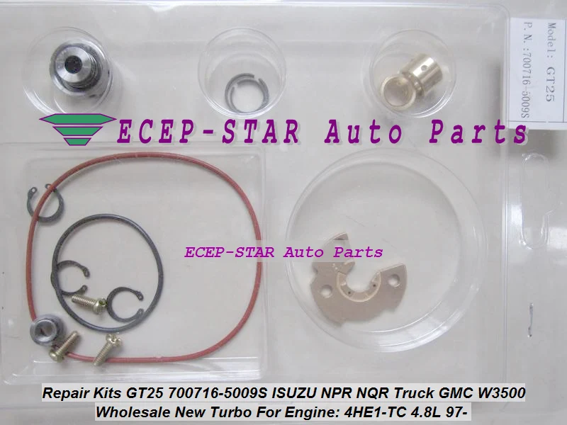 JC-Turbo Repair Kit GT25 700716-5009S 700716 For ISUZU NPR NQR Truck For GMC W3500 97- 4HE1 4HE1-TC 4.8L