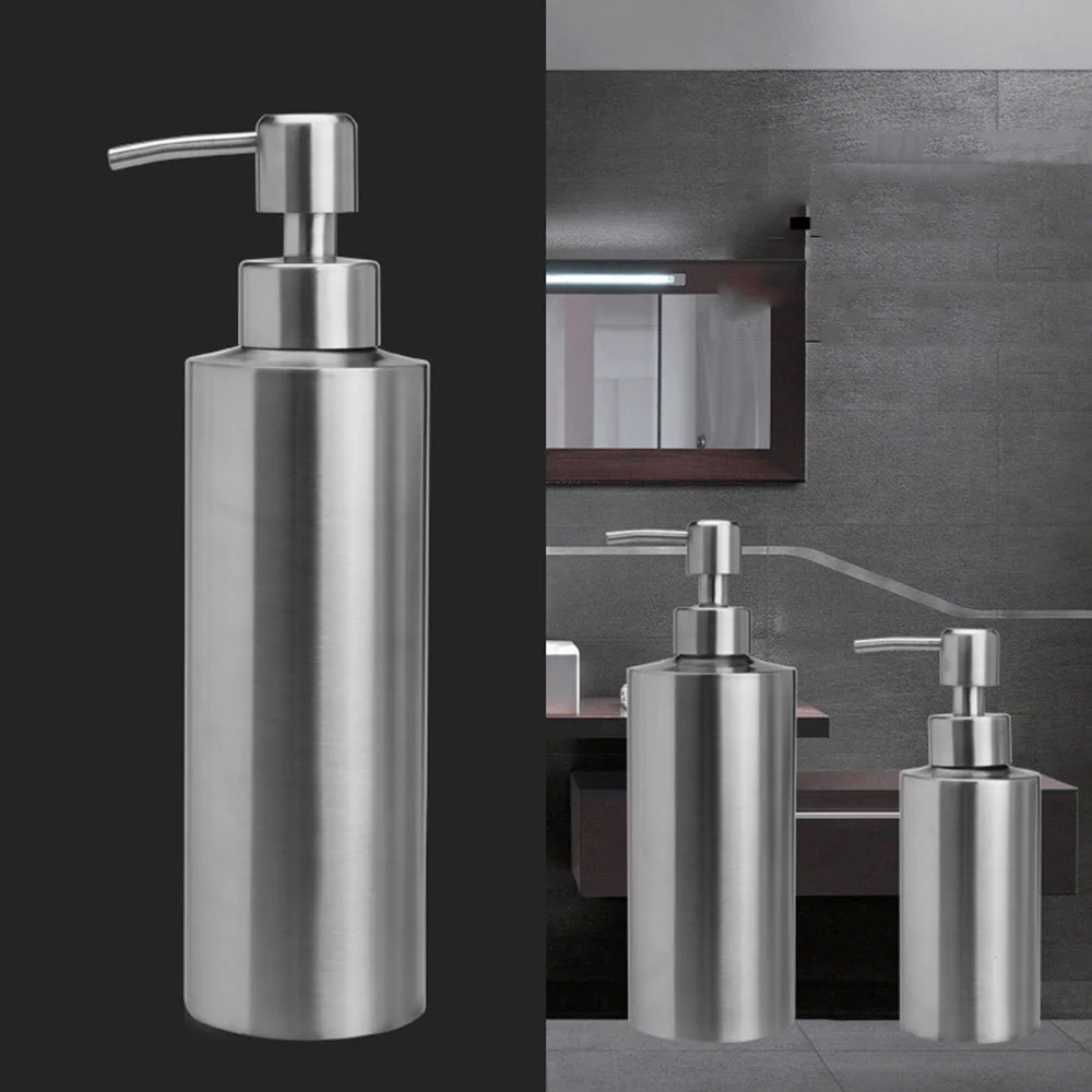 250ML/350ML/550ML New Stainless Steel Shampoo Dispenser Bathroom Lotion