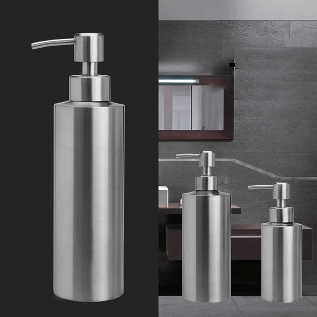 250ML/350ML/550ML New Stainless Steel Shampoo Dispenser Bathroom Lotion