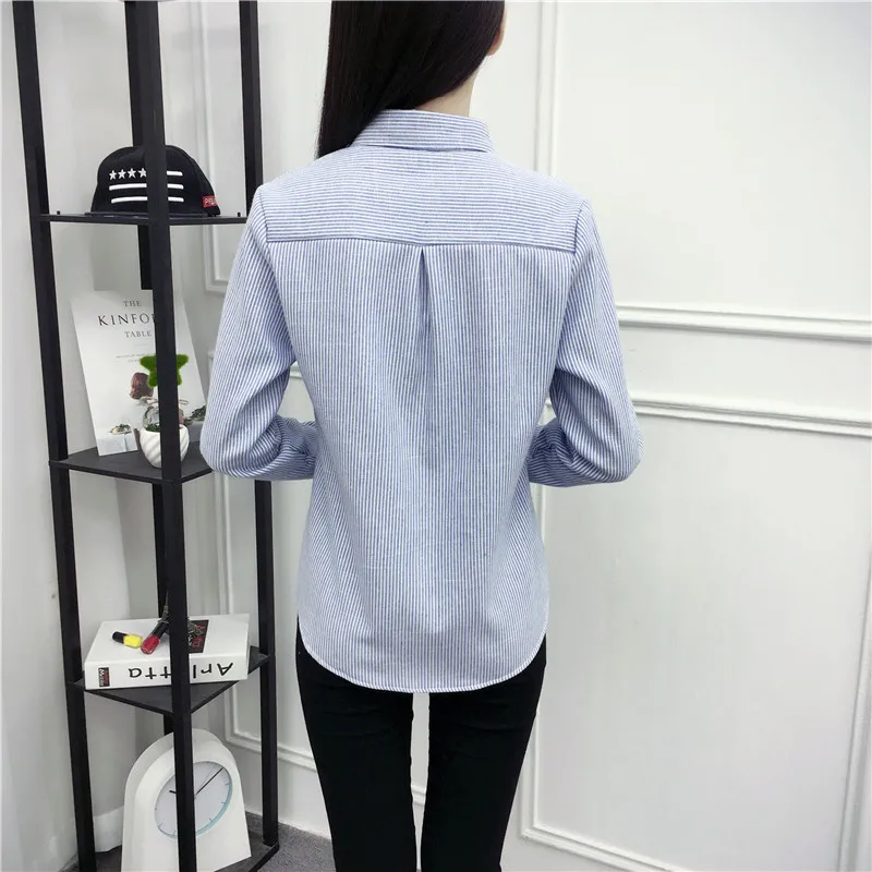 Jielur Shirt Women Korean Autumn Shirts Cute Rabbit Printed Female Long Sleeve Blouse Ladies Tops Blouses Blusas Mujer Thick