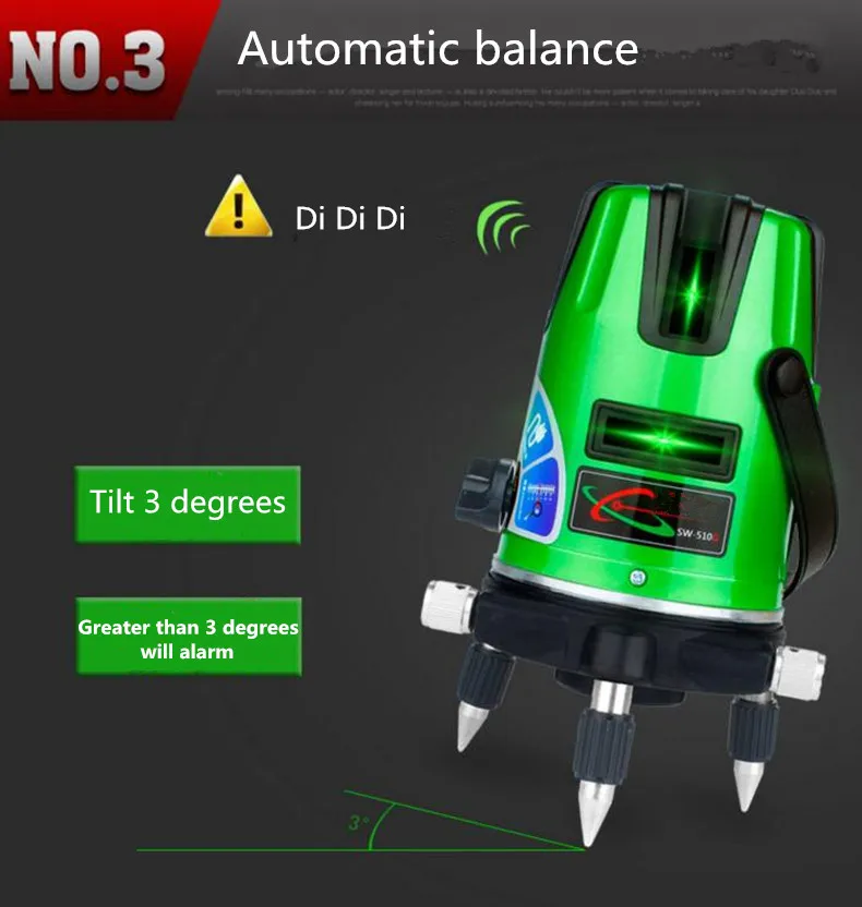 Xltown 5Lines 6points lithium battery Laser Level Self-Leveling 360 rotary Cross Line Lazer Level slash function tripod level Xltown 5Lines 6points lithium battery Laser Level Self-Leveling 360 rotary Cross Line Lazer Level slash function tripod level