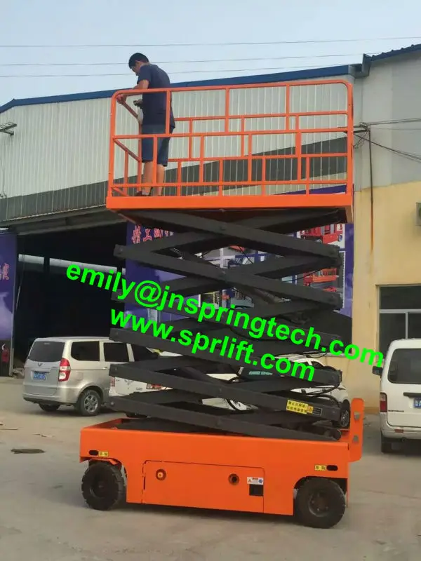 10m mobile automatic scissor lifts with battery charging 2017in Car