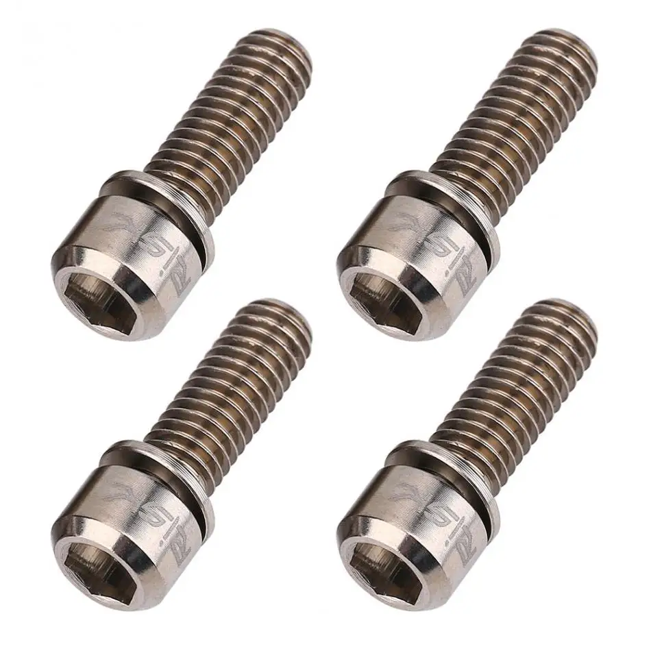 4Pcs M6x18mm Bike Brake Screws Bicycle Disc Brake Clamp Bolt Fixed