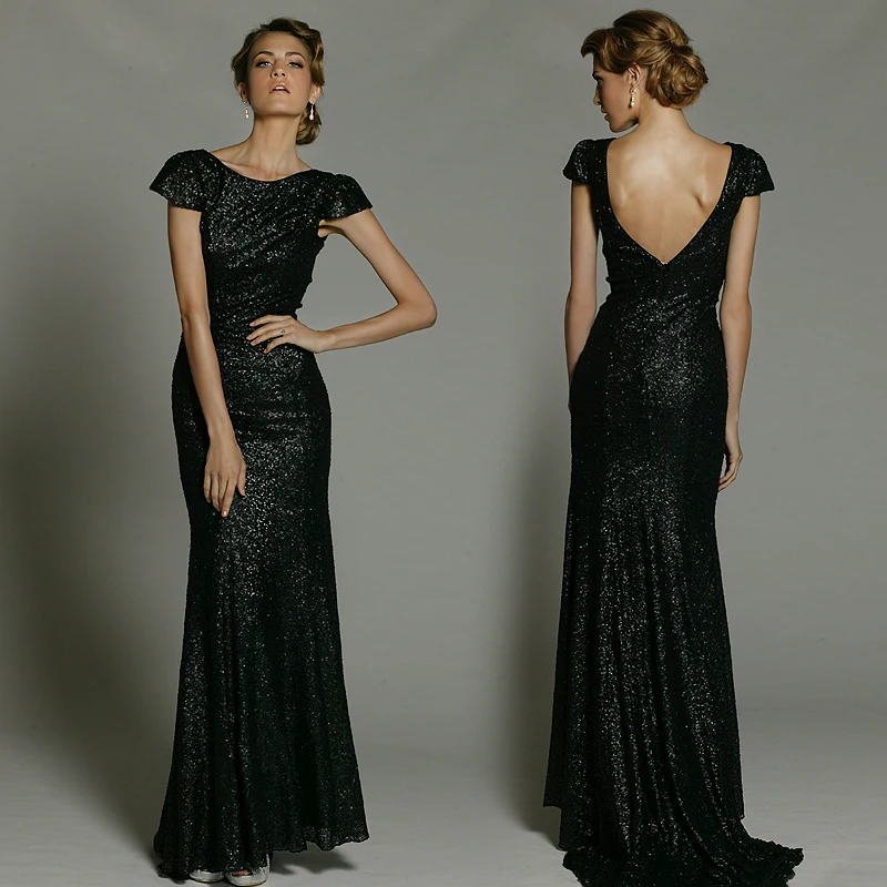 black and bling party dresses