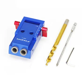 

1Set Pocket Hole Jig Kit Step Drill Bit Screwdriver Screw Spike Wood Work Tools Set For Woodworking Joinery