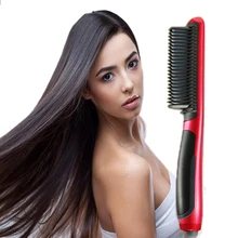 Двухсторонний выпрямитель для волос, электрическая расческа для укладки волос, быстрое электрическое выпрямление, волшебное сглаживание, оборудование для салона красоты