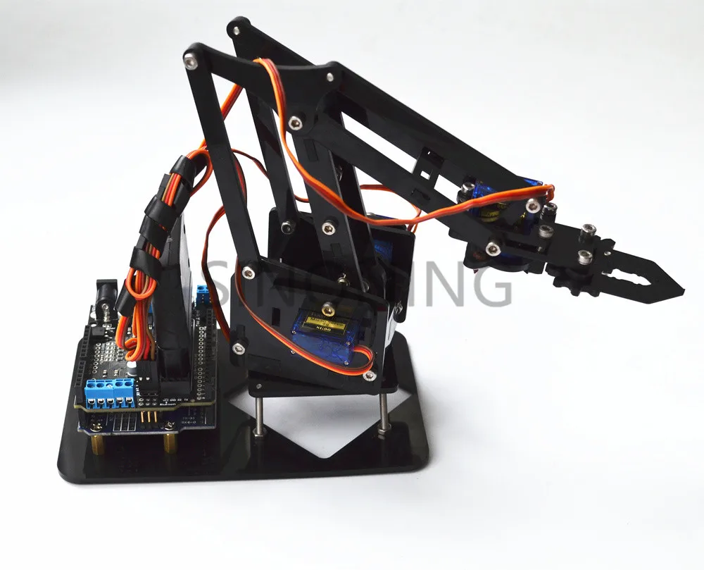 2.4G Remote Control Robot Arm Acrylic 4dof arduino PS2 SNAR10