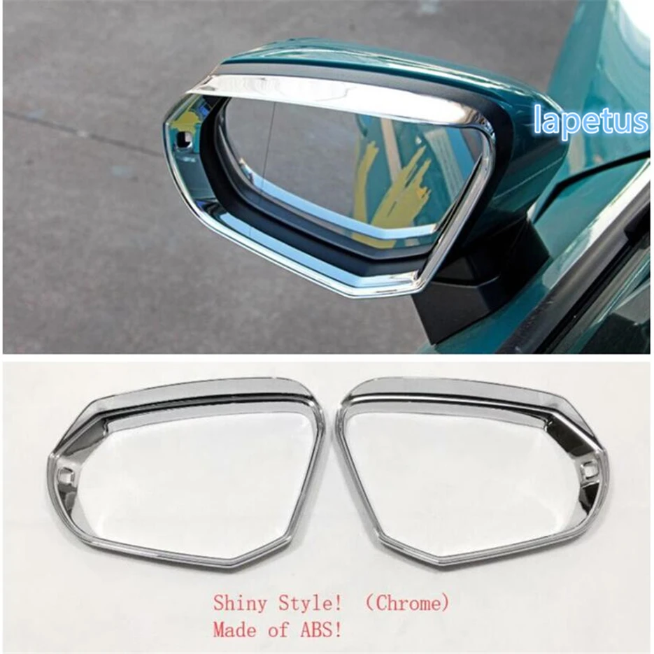 

Lapetus Door Rearview Mirror Rain Shade Rainproof Back Mirror Eyebrow Rain Decoration Frame Cover Trim Fit For Audi Q3 2019 2020