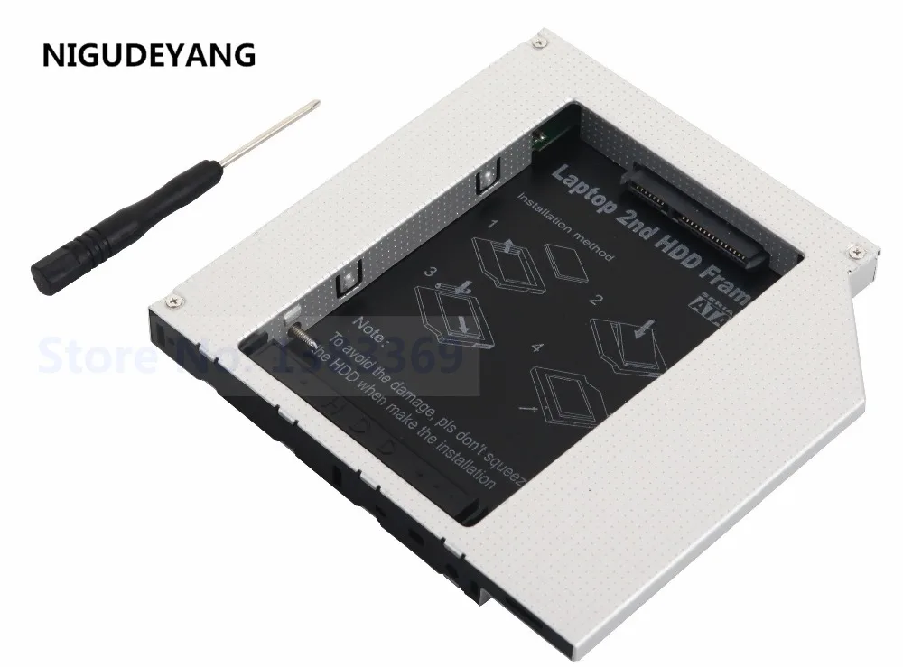 

NIGUDEYANG 2nd Hard Drive HDD SSD Caddy for HP Compaq nx7300 nx7400 nx8420 nx9500 Series