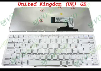 

New Notebook Laptop keyboard for Sony Vaio VGN-NW Series (with white Frame) White key UK GB English Version - 148738411