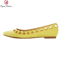 Дизайн; 3 цвета; Лидер продаж; женская обувь на плоской подошве; популярные повседневные туфли на плоской подошве с вырезами и острым носком; женская обувь; Большие европейские размеры 34-46