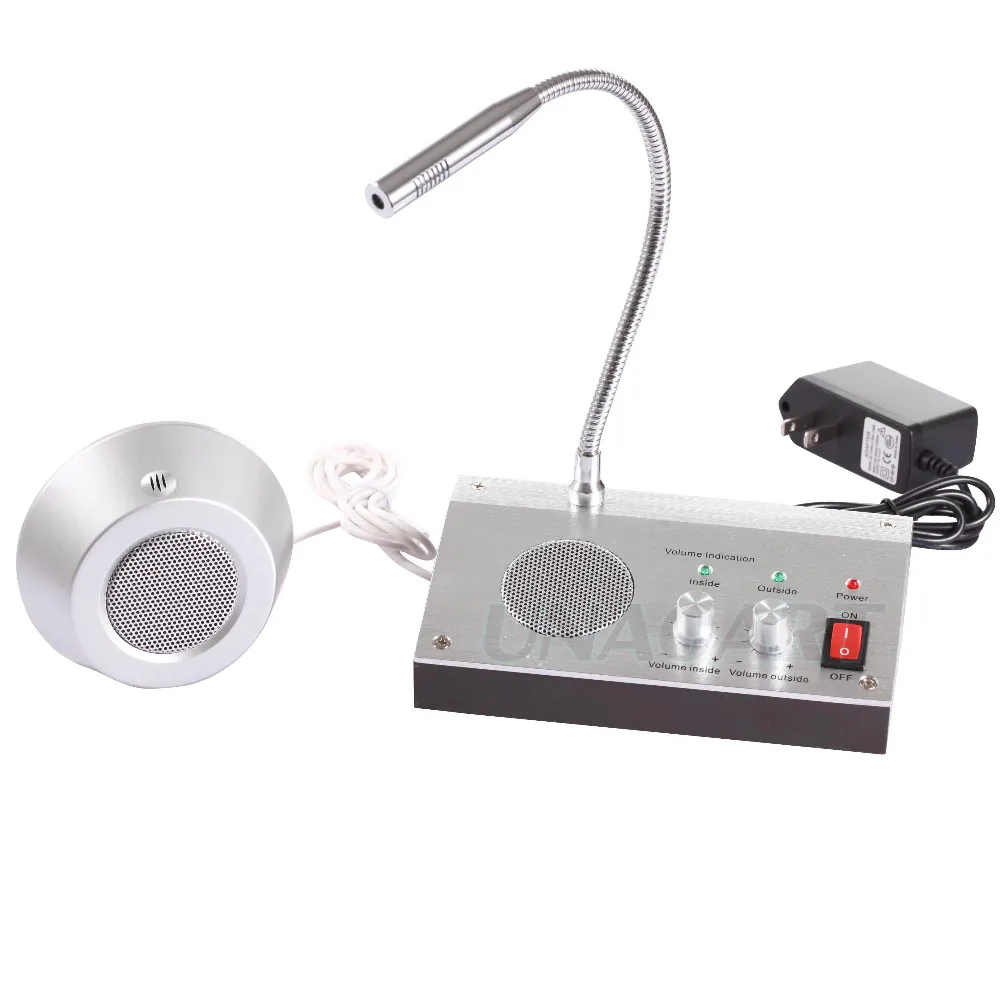 Rl 9909 Dual Way Bank Office Station Window Microphone Audio Rl 9909 Dual Way Bank Office Station Window Microphone Audio Record Intercom Interphone Speaker For Counter In From Security