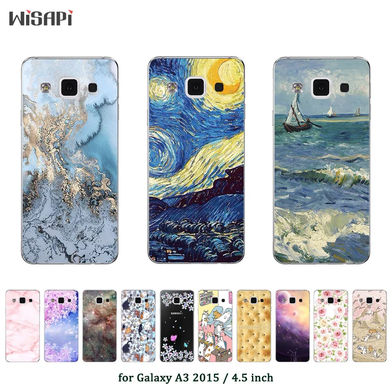 

Phone Cases for Samsung Galaxy A3 2015 Case Back Cover Fashion Printed for Coque for Galaxy A300 TPU Soft Mobile Fundas