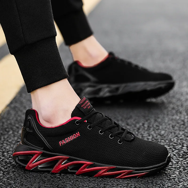 

Spring and summer breathable wear-resistant anti-skid mesh surface flying woven tide shoes