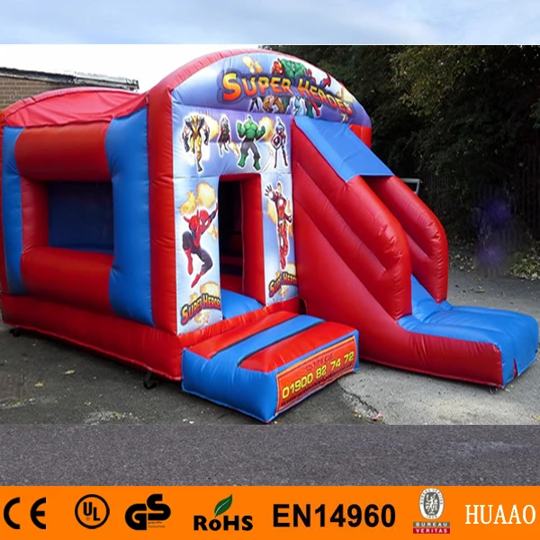 Commercial Super Hero Bouncy Castle for Sale With Free CE Blower