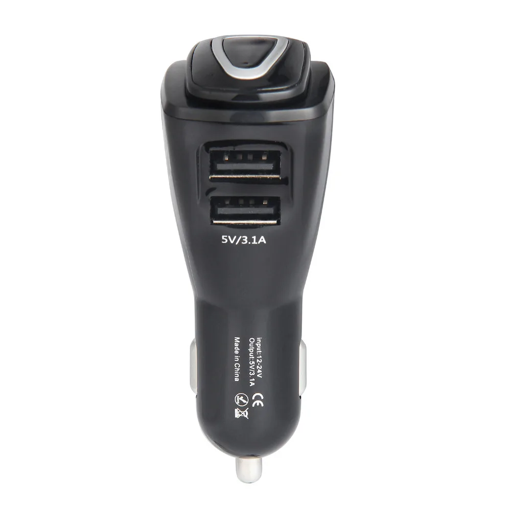 New 2 in 1 Portable Wireless Bluetooth Earphone Car Charger Bluetooth