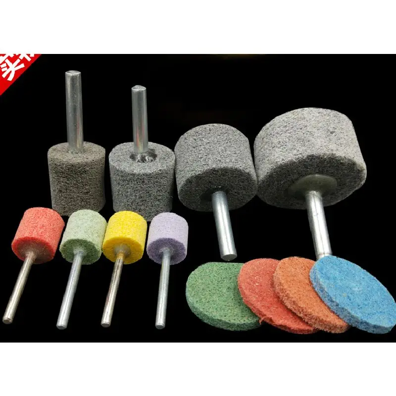 3mm 6mm Shank Cylindrical Fibre Grinding Head Fiber Wheel Abrasive Tip