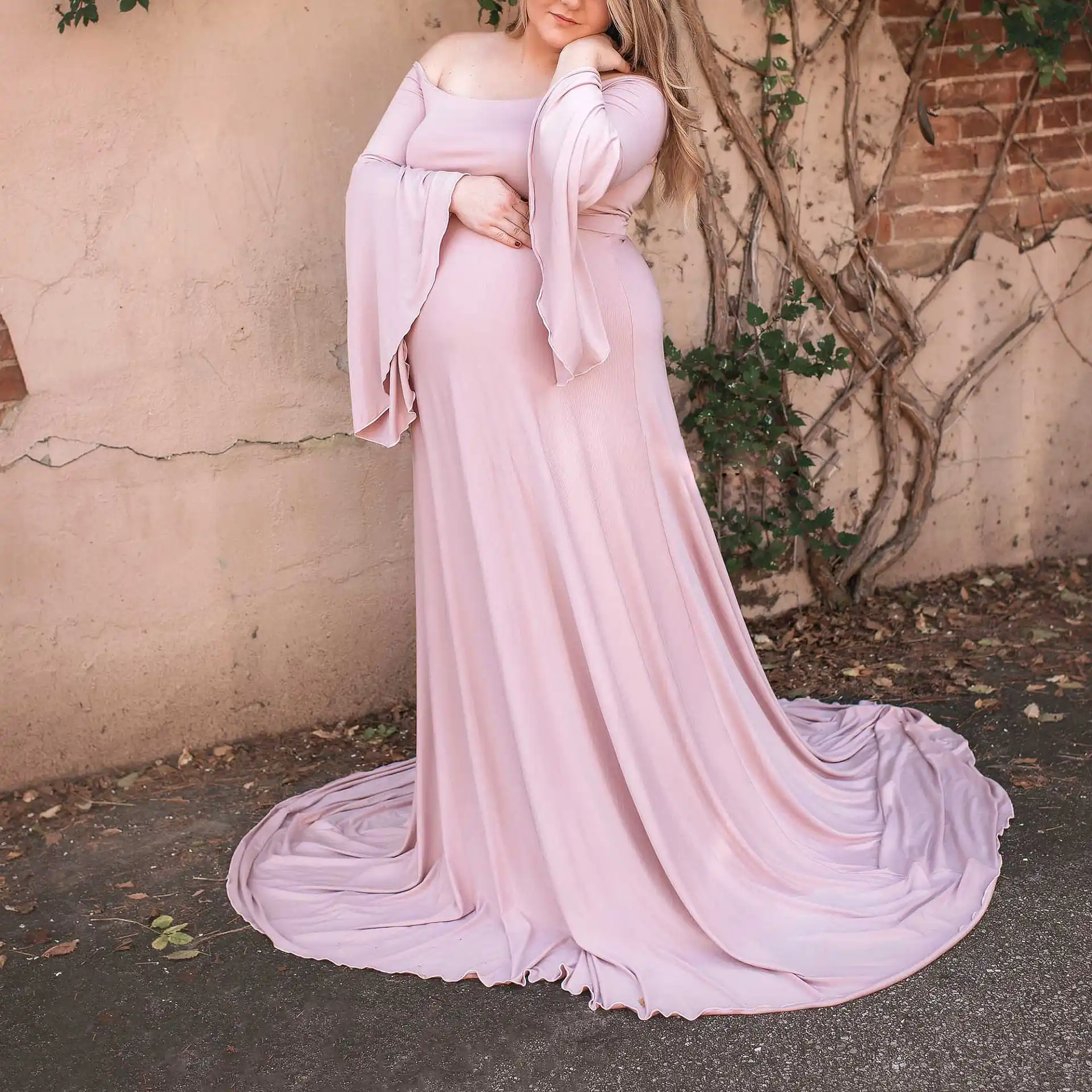 2020 Spring Plus Size 4xl 5xl For Big Belly Women Sexy Off Shoulder Maxi Robe Loose Dress High Elastic Evening Party Vestidos Aliexpress
