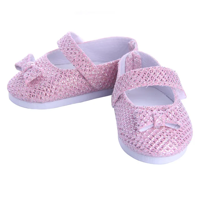 Doll Shoes Clothes Handmade Boots 7Cm Shoes For 18 Inch American&43Cm Baby New Born Doll Accessories For Generation Girl`Toy DIY n1088