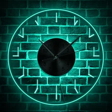 Простые прозрачные 3D настенные часы Современный дизайн светодиодный Светящиеся Настенные часы настенные часы шкала зрение декоративные настенные часы