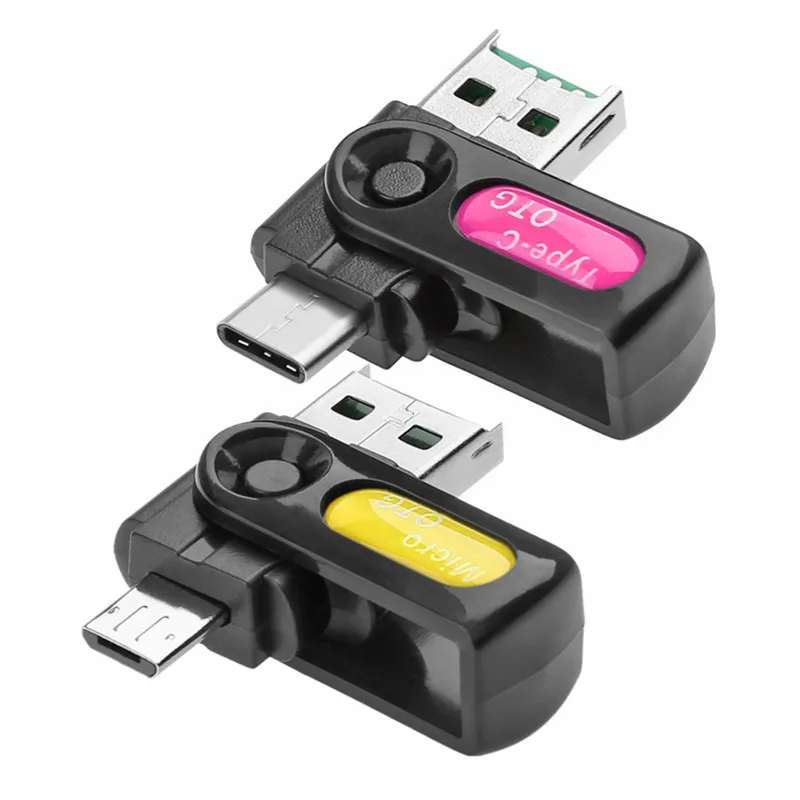 2 в 1 тип-c USB телефон U диск адаптер Запчасти для смартфона аксессуары для ноутбуков для Micro SD TF карта памяти Reader