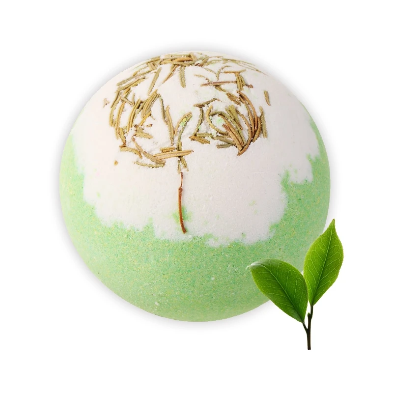 Tsing Bath Bomb 120g Green Tea Bubble Bath Bomb Essential Oil Stress Relief SPA Gift Set 4