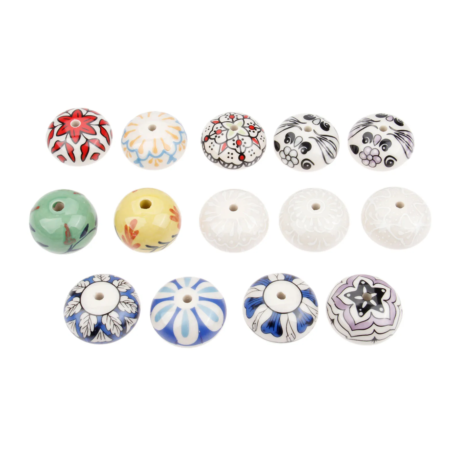 

1Pc Ceramic Pull Knob Vintage Furniture Handle Round Cabinet Knobs and Handles Cupboard Kitchen Pull Handle Furniture Hardware
