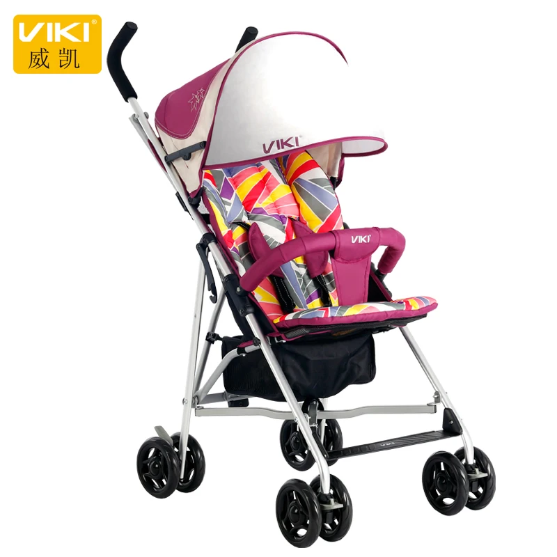 

VIKI Portable Lightweight Baby Stroller, Summer Popular Child Umbrella Car, 4-wheel Pushchair with Suspension