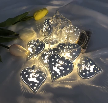 

[Seven Neon]Battery power 1.5M 10leds/3M 20leds/4.5M 30leds love heart shape Christmas/decoration/holiday/party led string light