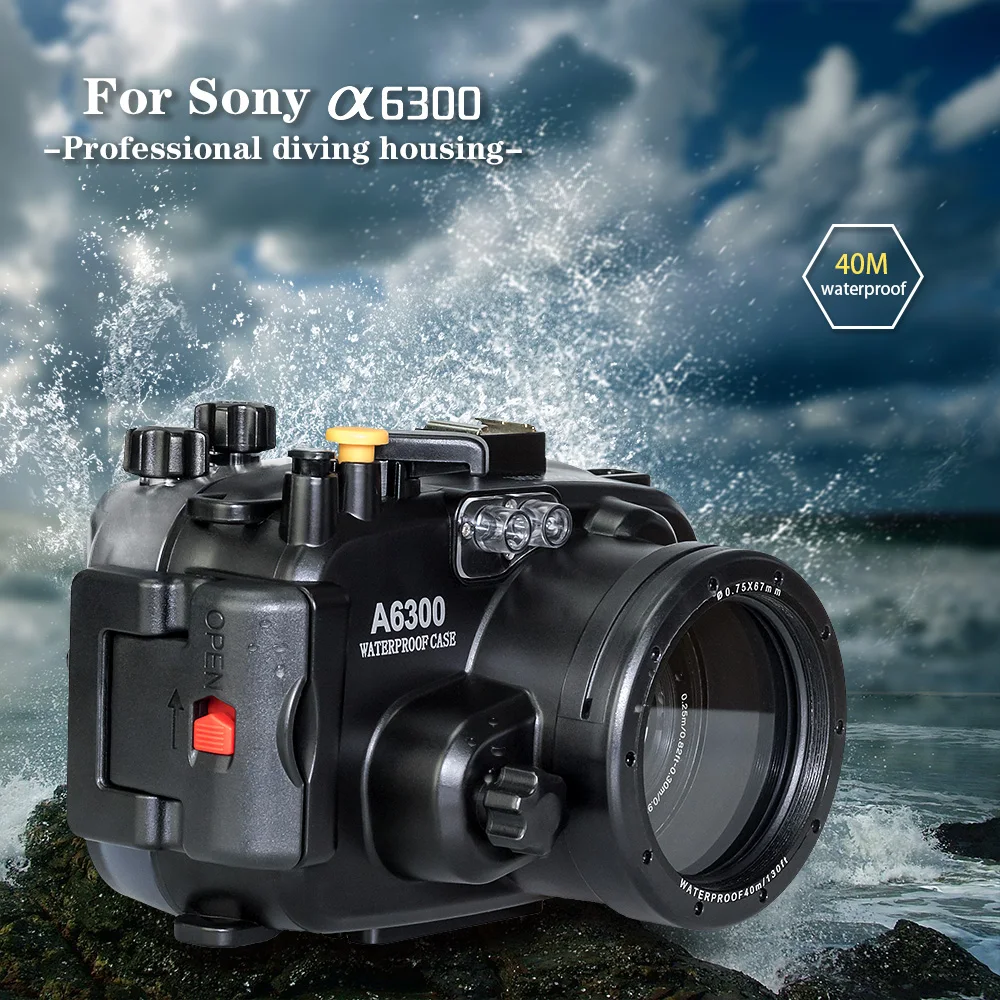 Водонепроницаемый корпус для камеры Sony A6300 A6400 IPX 8 глубина погружения 40 м защитный
