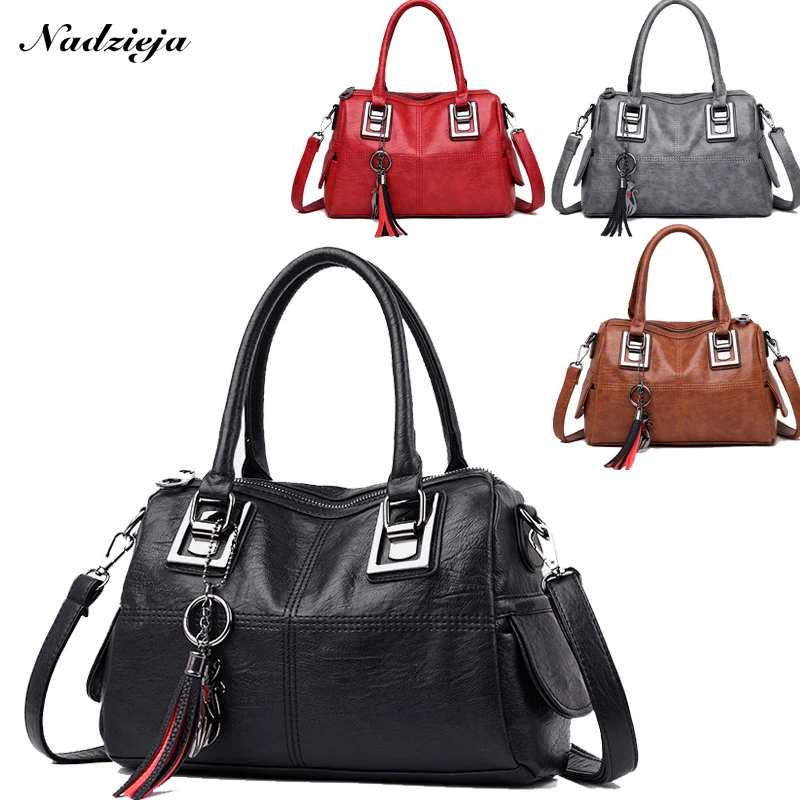 

Brand Women's Handbag Genuine Leather Shoulder Messenger bag Soft Sheepskin Cossbody bags for Women Bolso Mujer