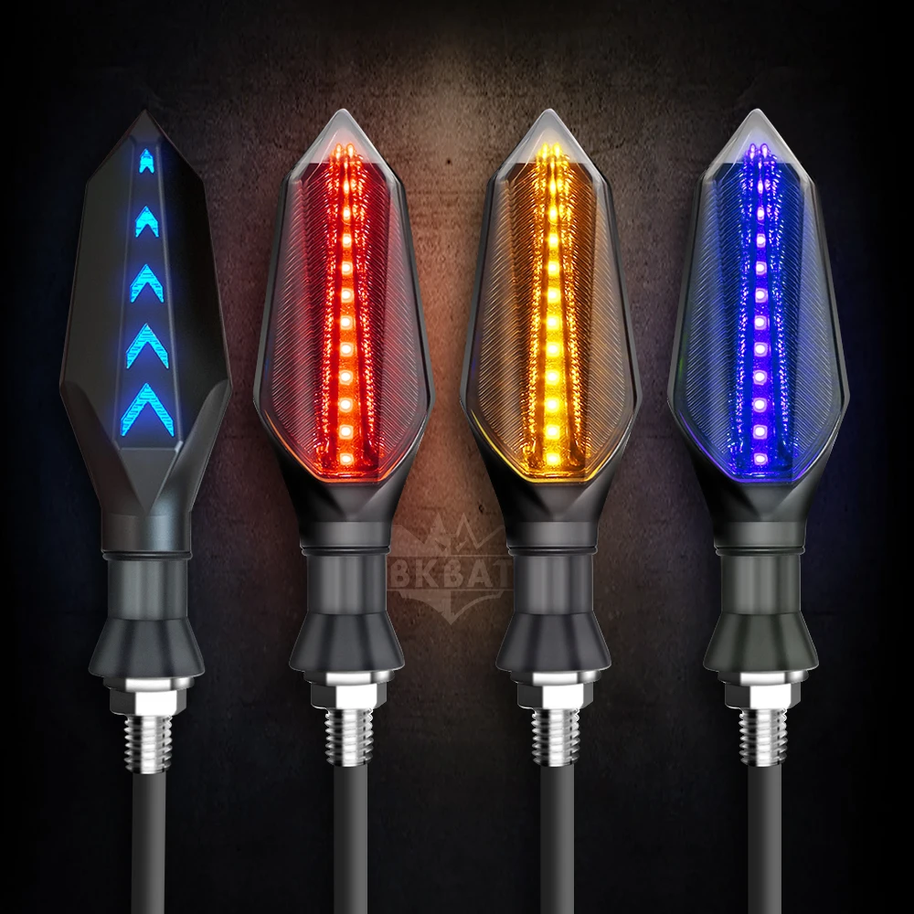 BKBAT Moto Indicator Motorcycle Blinker Rear led turn signal font b Lamp b font For zzr