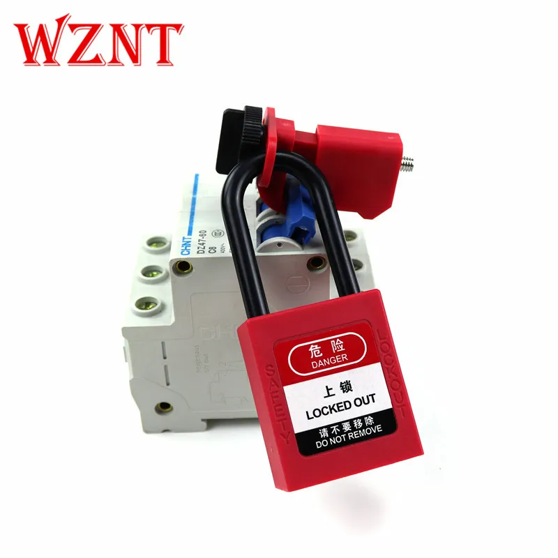 

NT-TBLO Tie-type micro-miniature circuit breaker Industrial electrical multi-level switch handle lock Loto safety lock