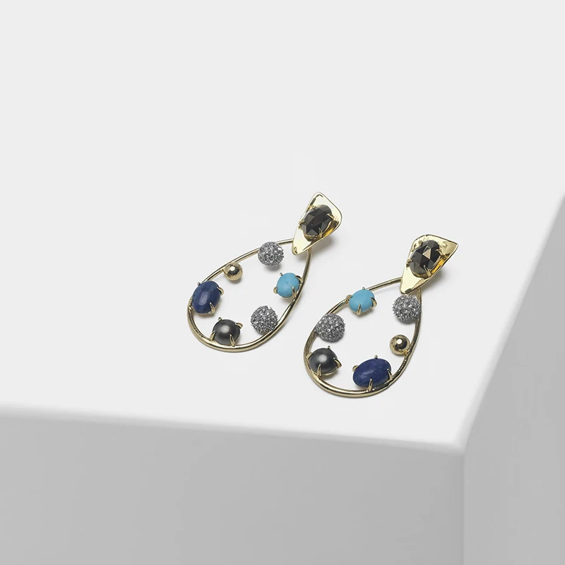 

Water drop pendant retro do old style drop earrings