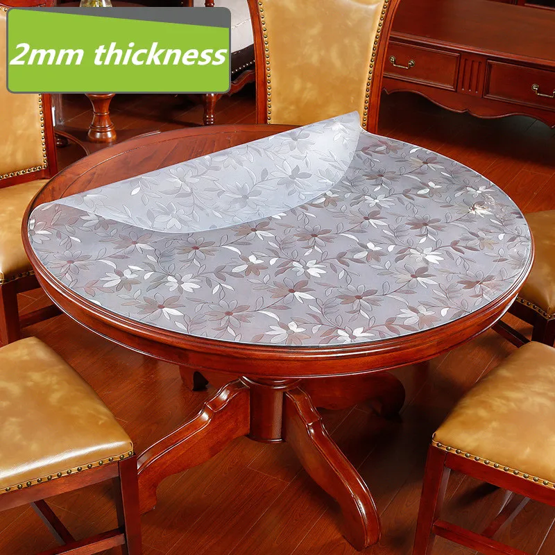 

Waterproof and oil resistant plastic tablecloth 2mm thickness no-clean Hotel restaurant dining table placemat pvc tablecloths
