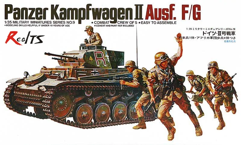 Модель RealTS TAMIYA 1/35 масштаб военных моделей #35009 немецкий Panzer Mk.II Ausf.F/G комплект