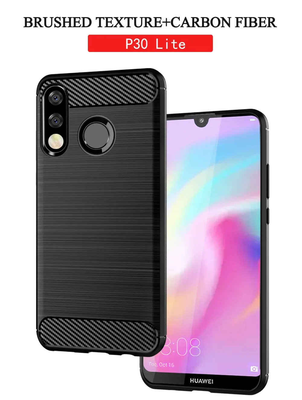 best iphone 11 Pro Max case מוברש מקרה עבור Huawei P40 Lite E P30 P חכם בתוספת Z 2019 2021 Mate 30 20 פרו 10 P10 p20 P30Lite פחמן סיבי מקרה כיסוי cute iphone 11 Pro Max cases