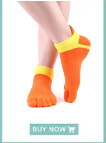 50 пар, женские хлопковые спортивные носки для фитнеса, Нескользящие массирующие носки для йоги, пилатеса, 3 цвета