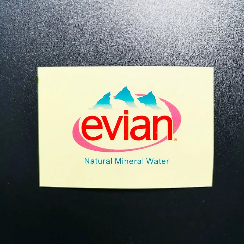 10/20 шт прозрачный Круглый Evian минеральная вода якульт слизи контейнер для хранения наклейки DIY клейкие аксессуары принадлежности Инструменты - Цвет: evian-10PC