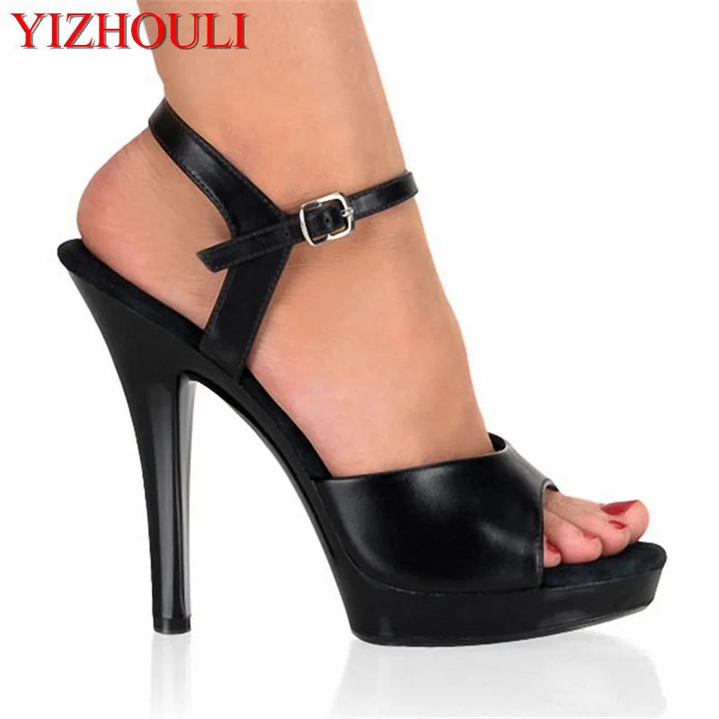 Baru Wanita Seksi 5 Inch Sepatu Hak 