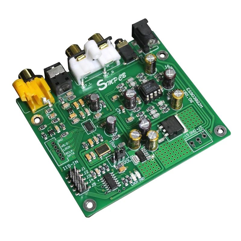 ES9038 Q2M DAC декодер DSD поддержка IIS DSD 384 кГц коаксиальный волоконный DOP для Hifi усилитель аудио с OLED