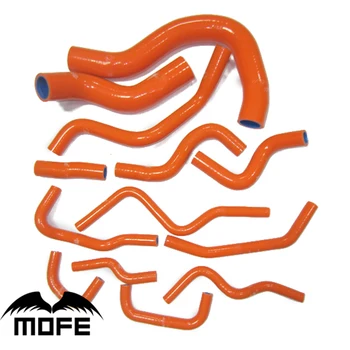 

13PCS Original Logo Coolant Silicone Heater Radiator Hose Orange For Civic K20A2 EP3 TYPE R 2001-2005