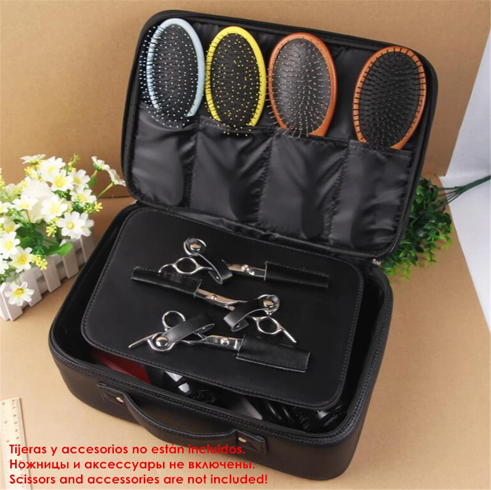Professional Barber Tools Bag Leather Scissors Case Handbag Salon Professional Barber Tools Bag Leather Scissors Case Handbag Salon Hairdressing Tool Storage Bags For Hair Dryer Trimmer Holder In Trimmers From Home
