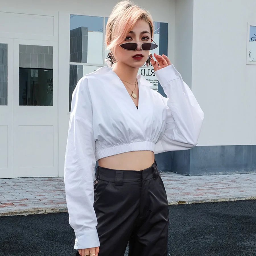 Укороченный топ с капюшоном blusa moleton укороченная одежда Ариана Гранде poleron mujer con