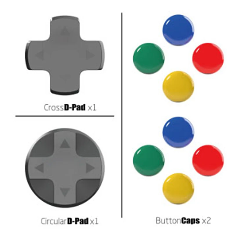 1set D-Pad Button Cap Set Thumb Grip for NS Switch Joystick Cap Analog Stick Cover Joy-Con Controller Accessories
