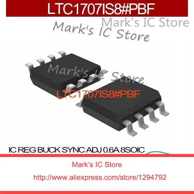 LTC1707IS8#PBF IC REG BUCK SYNC ADJ 0.6A 8SOIC LTC1707IS8 1707 LTC1707 LTC1707I 1707I C1707 | Электронные компоненты и