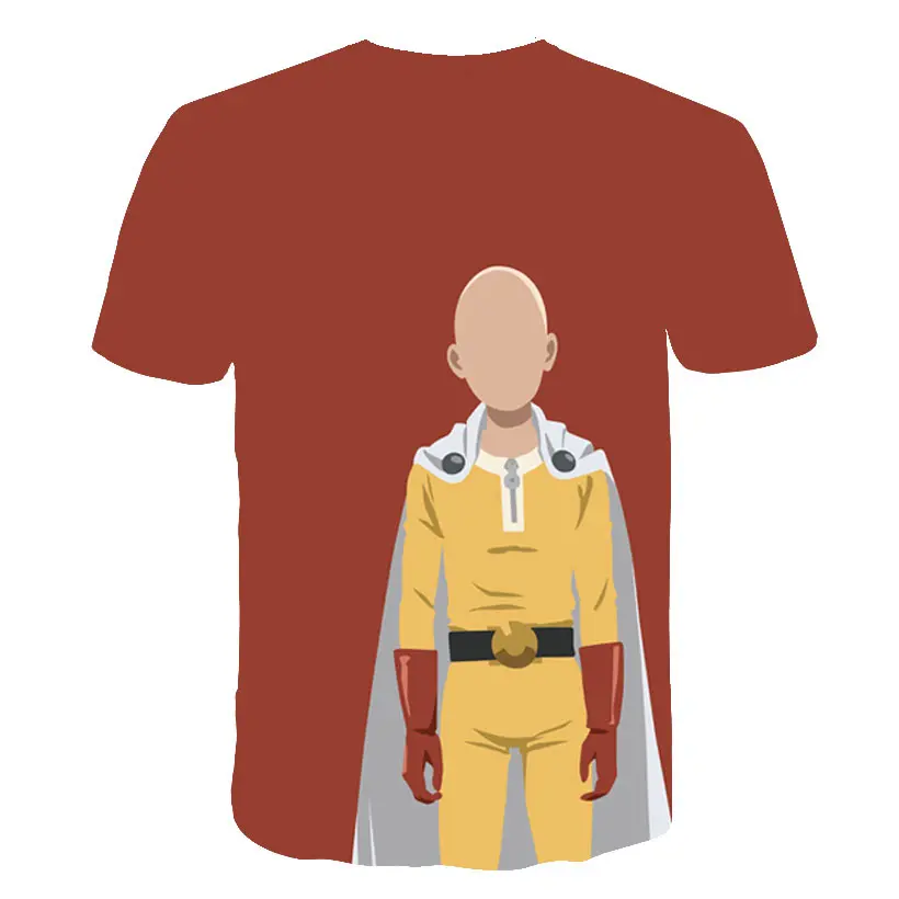 One Punch Man Saitama Sensei, японское аниме, 3D забавная футболка, летняя повседневная футболка с круглым вырезом для мужчин и женщин, одежда с коротким рукавом