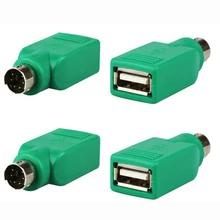 10 шт. USB адаптер для PS2 интерфейс конвертер для PS2 к USB переходная головка К u-порту USB переключатель клавиатуры/разъем для мыши