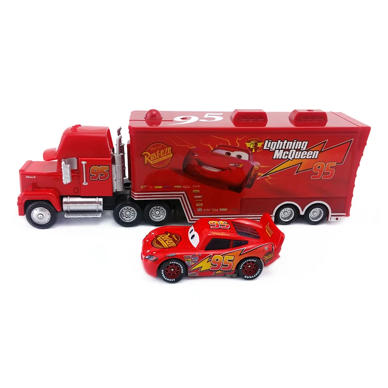 Disney Pixar тачки № 95 Mack гонщик грузовик и радиатор Весна McQueen 1:55 литье под давлением