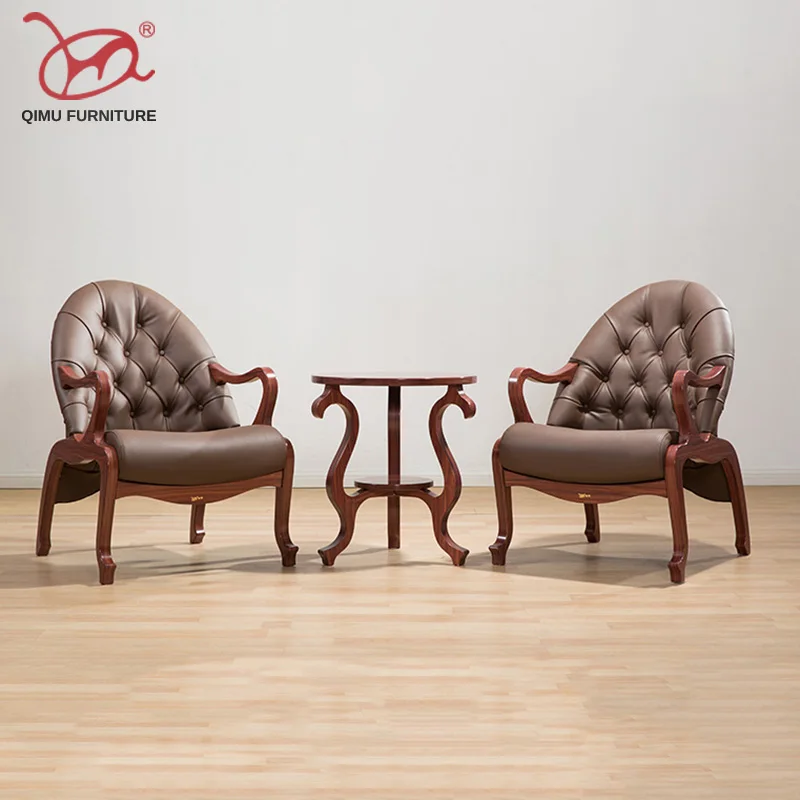 Antique design elegant furniture suits retro nostalgia suitable for living room set chair solid wood tea table M085+M223 Antique design elegant furniture suits retro nostalgia suitable for living room set chair solid wood tea table M085+M223